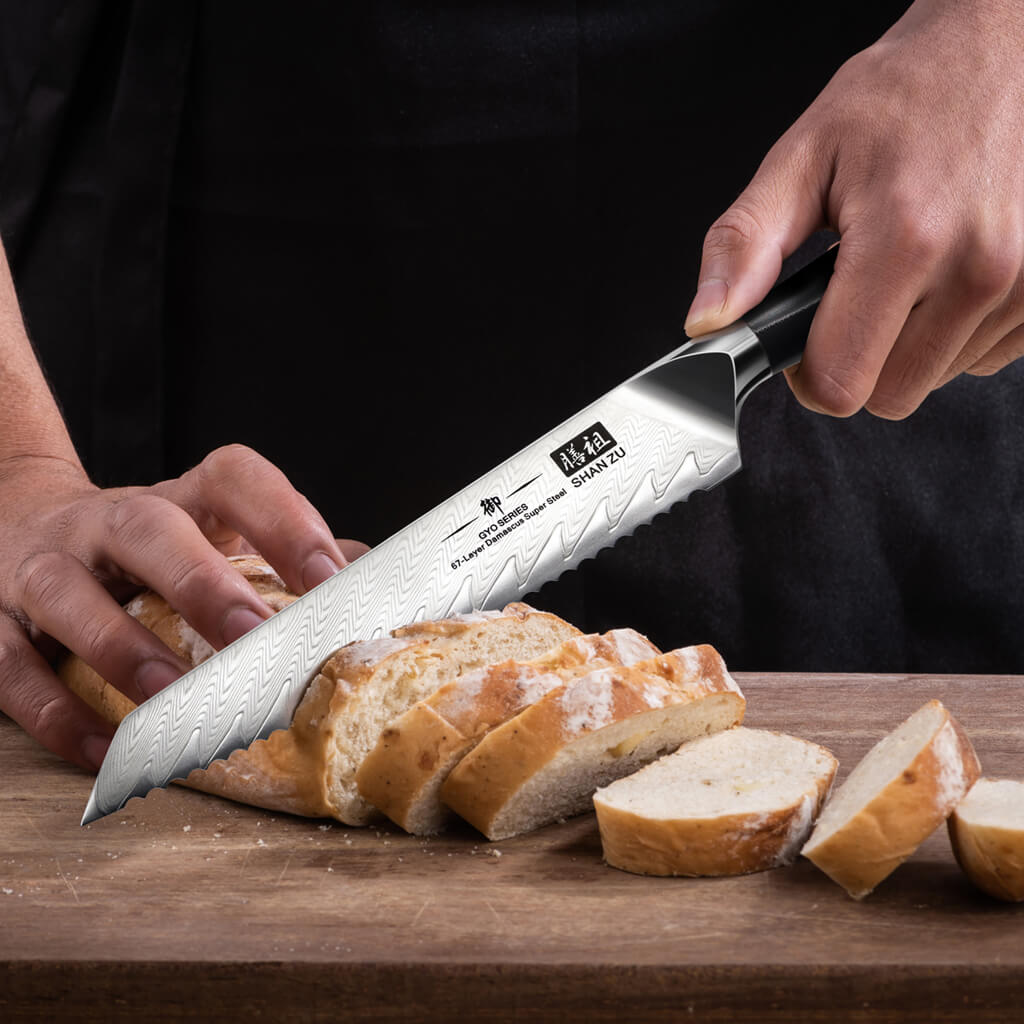 How do I sharpen a bread knife?