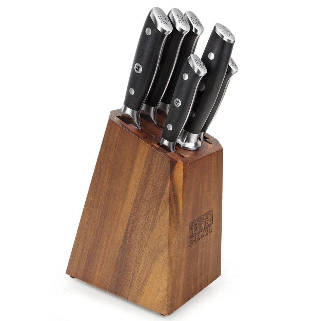 Set di ceppi per coltelli da cucina in acciaio giapponese da 16 pezzi –  SHAN ZU