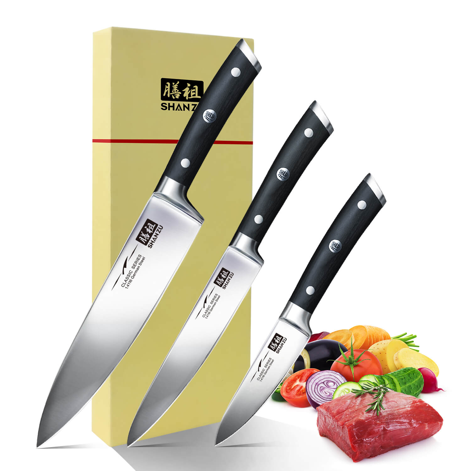 Wholesale SHANZU série classique 1.4116 ensemble de couteaux 2 pièces en  acier allemand ensemble de couteaux de cuisine de qualité supérieure  ensemble de couverts de cuisine à domicile From m.alibaba.com