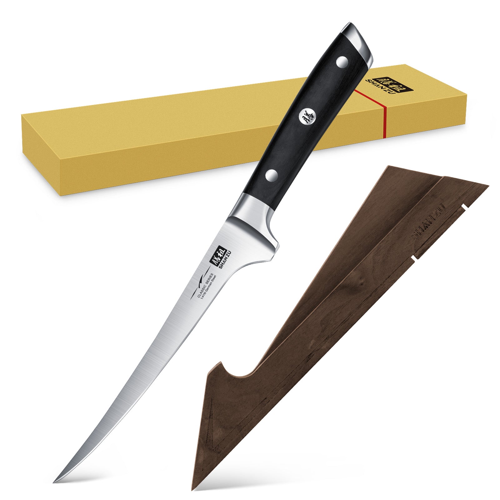 サファイアブルー SANMUZUO ボニングナイフ 7インチ フィレ