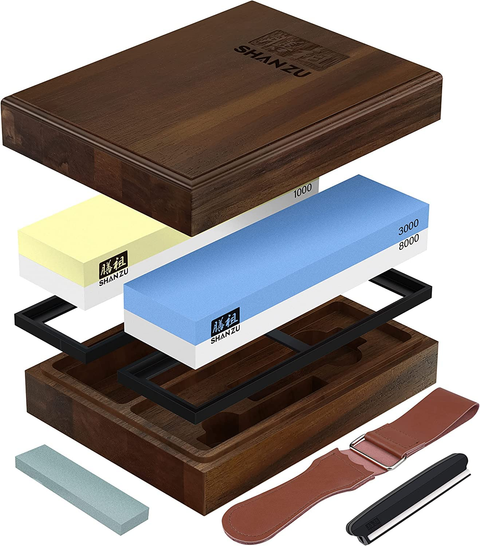 Kitchen Knife Accessories | SHAN ZU Sharpening Stone Set