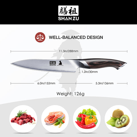 SHAN ZU Ronin | 8" Bread Knife