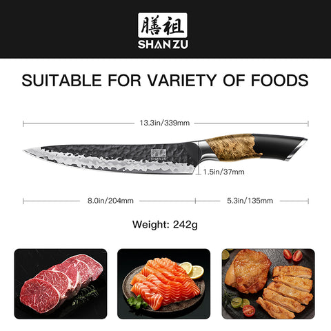 Serie Tengu | Coltello da chef BBQ+Portacoltelli magnetico