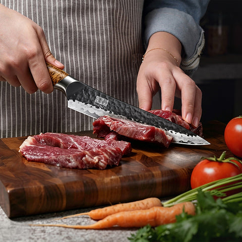 Serie Tengu | Coltello da chef BBQ+Portacoltelli magnetico