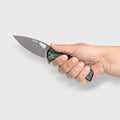 Peafowl | Couteau à verrouillage Liner | Lame ZDF905 de 7.80” & Manche G10