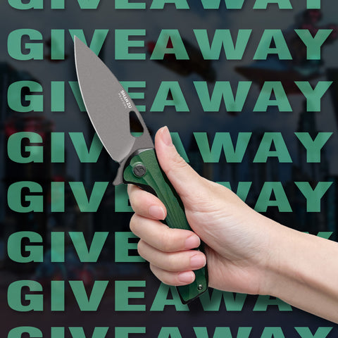 Gana el cuchillo plegable Peacock