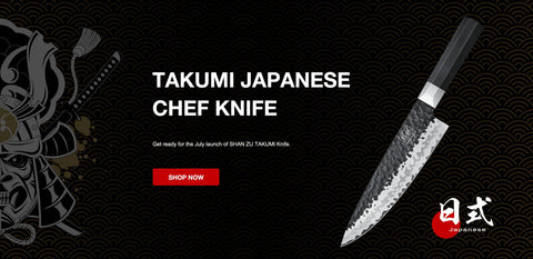 Couteau SHAN ZU 7 couches d'acier japonais - Couteau Gyuto