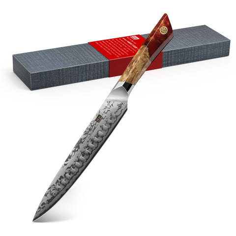 White Tiger Series | SHAN ZU Damascus Carving Knife