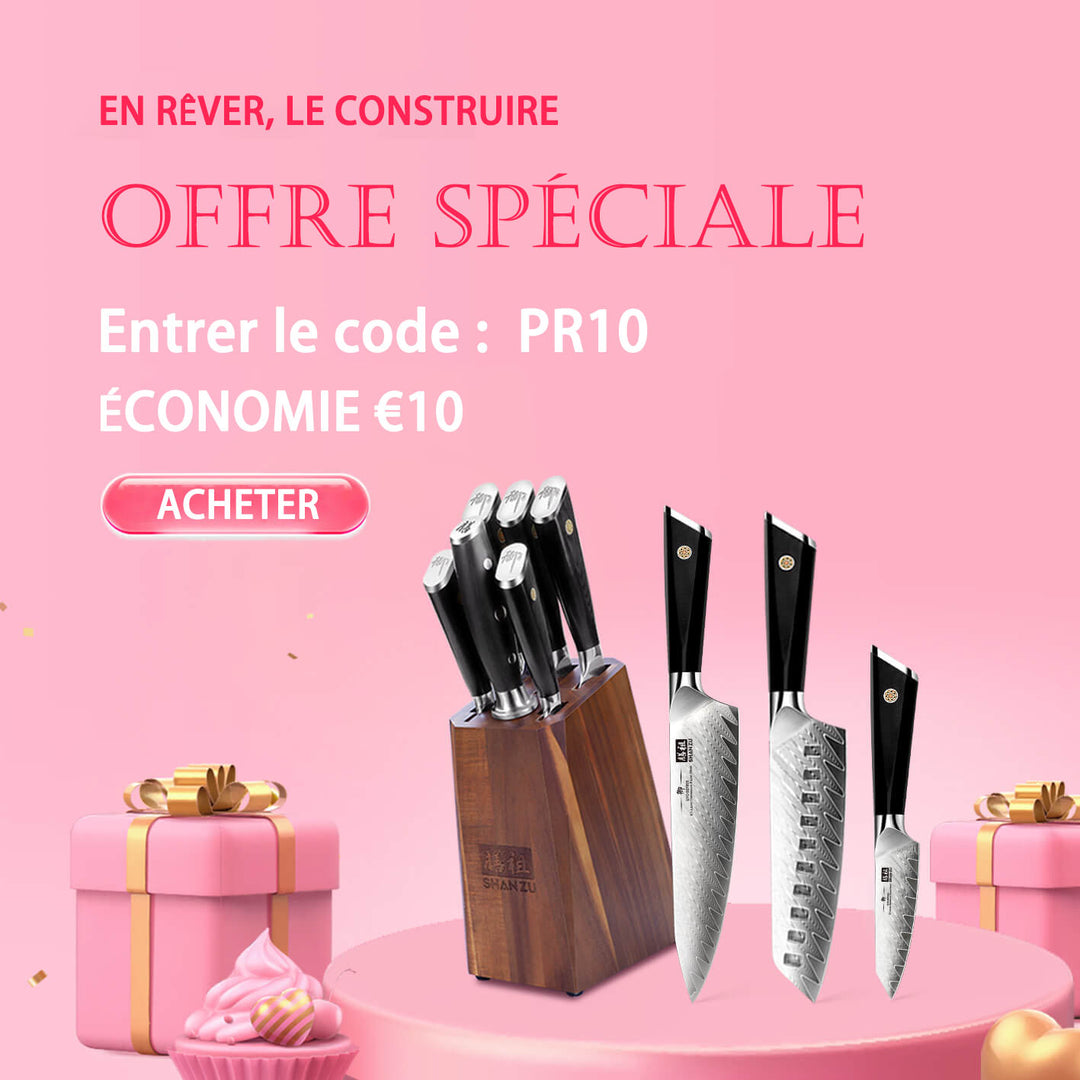 Monix Solid+ – Set Di 4 Coltelli Giapponesi In Acciaio Inox 18/10, Con Manico In Polipropilene