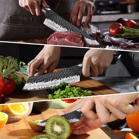 SHAN ZU Tengu Series | 7-Piece Kitchen Knife Set + 30 CM MAGNETIC HOLDER