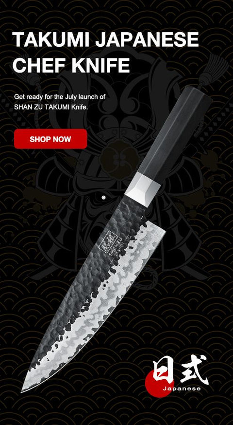 Couteau SHAN ZU 7 couches d'acier japonais - Couteau Gyuto