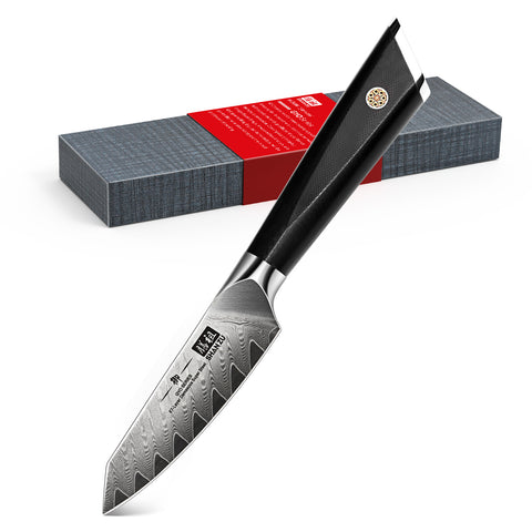 Couteau d'office Damas 3.75" | SHAN ZU GYO