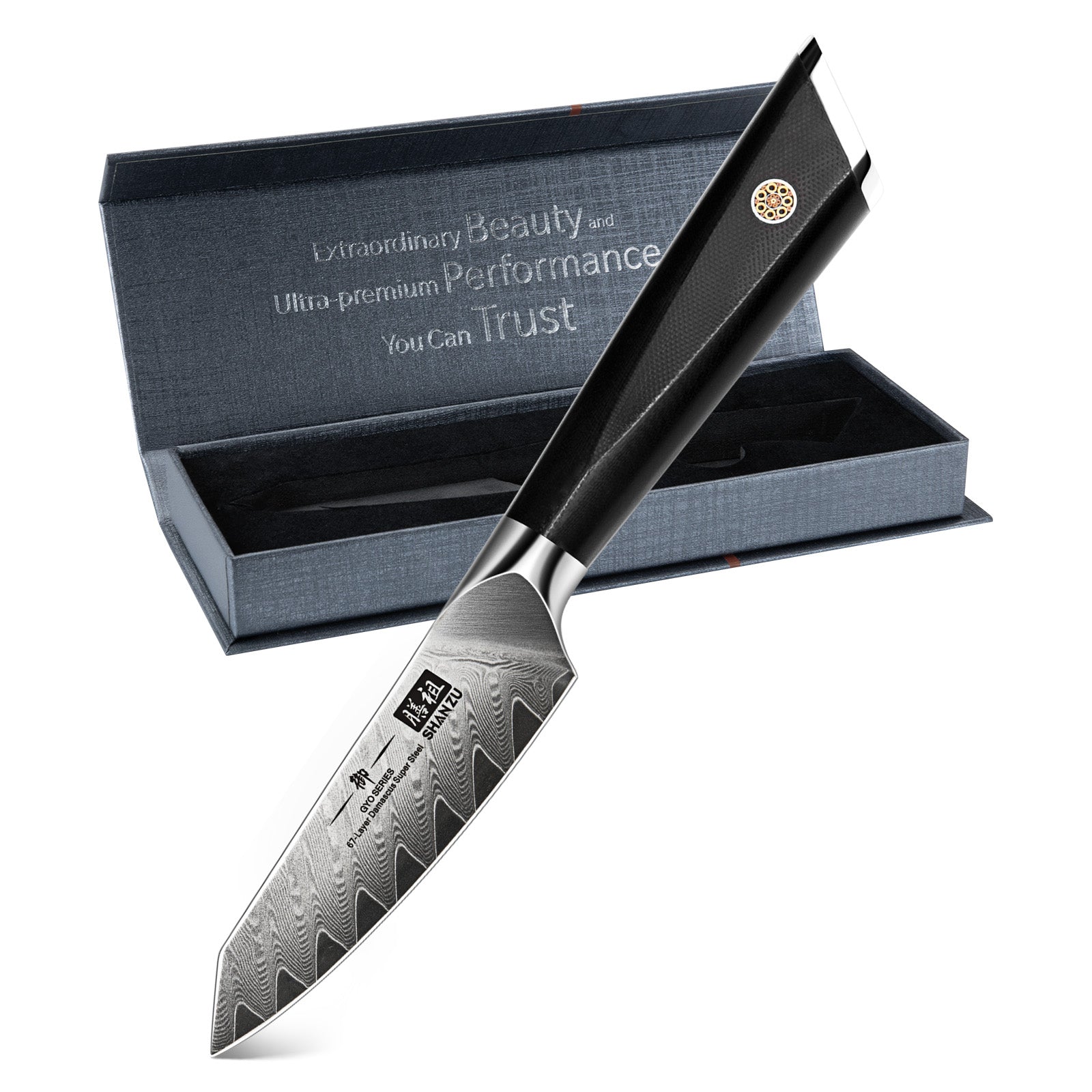 Couteau d'office Damas 3.75