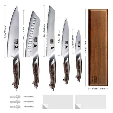 Set de 6 Couteaux de Cuisine | SHAN ZU Ronin
