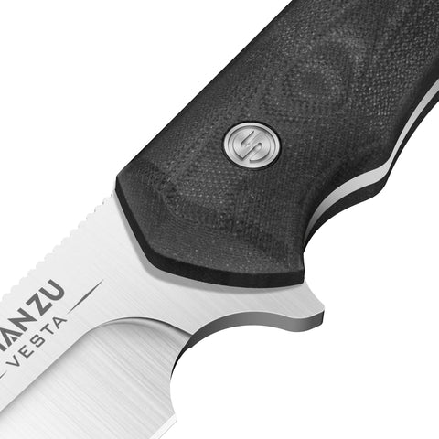 Couteau à Lame Fixe Noir SHAN ZU | Série VESTA