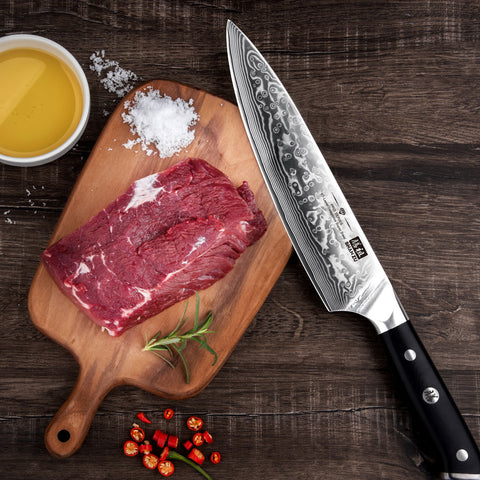 SHAN ZU Pro | Coltello da Chef Damasco 8" Plus