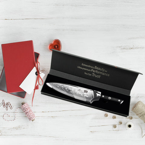 SHAN ZU Pro | Coltello da Chef Damasco 8" Plus