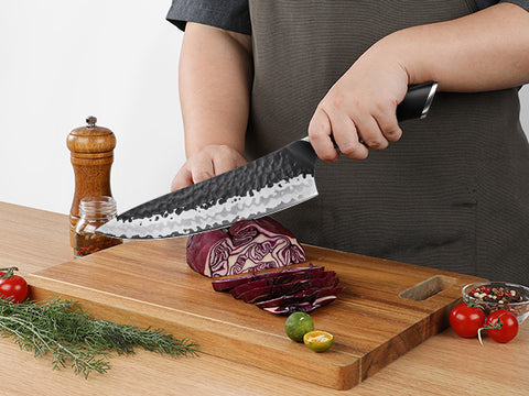 SHAN ZU Tengu Series | 7-Piece Kitchen Knife Set + 30 CM MAGNETIC HOLDER