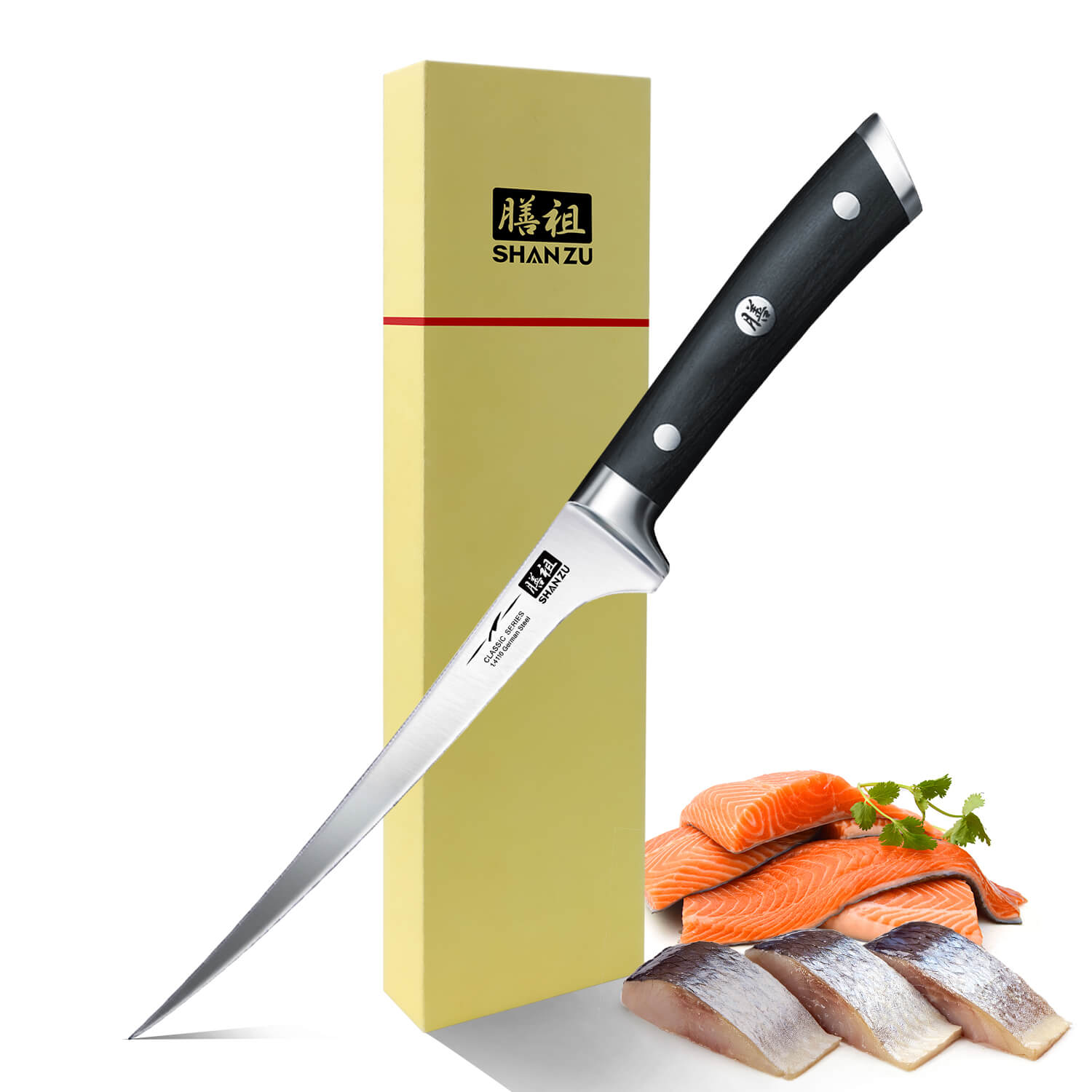 SHAN ZU Couteau à Filet 7