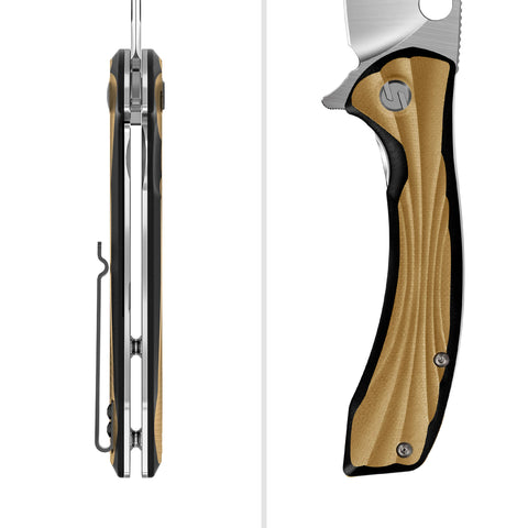 Pfau | Liner-Lock-Messer | 7,80-Zoll-ZDF905-Klinge und G10-Griff