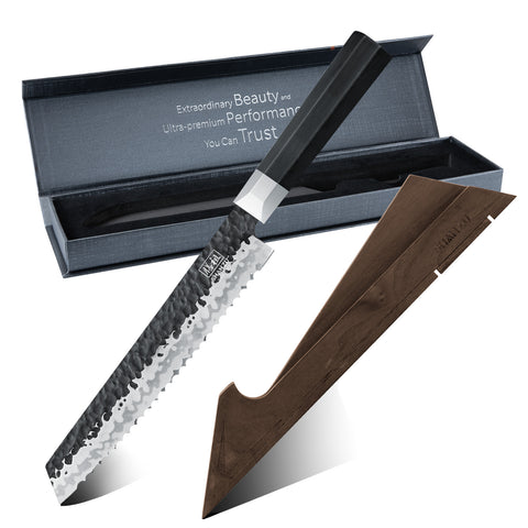 Coltello da pane Gyuto giapponese Takumi+Porte-couteaux magnétique