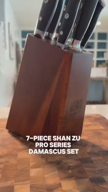 7-Piece Damascus Kitchen Knife Set | Durable G10 Handle SHAN ZU