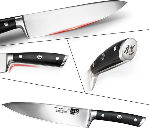 Bloc de couteaux de cuisine en acier allemand 14 pièces  | Série Classique