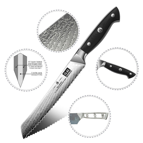 Couteau à pain SHAN ZU 8