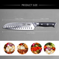 Couteau Santoku Damas 7" | SHAN ZU Pro