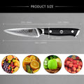 Couteau d'office Damas 3.75" | SHAN ZU Pro