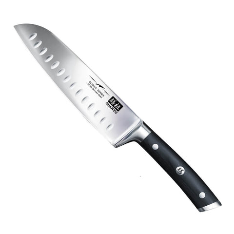 Couteau de Chef, 8 Couteau Cuisine Professionnels - Acier inoxydable  allemand - Extrêmement Tranchant - Résistant aux Taches et à la Corrosion -  Idéal pour la Cuisine à Domicile et Restaurant 